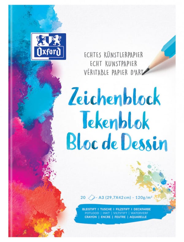 Oxford 100050301 blok og notesblok A3