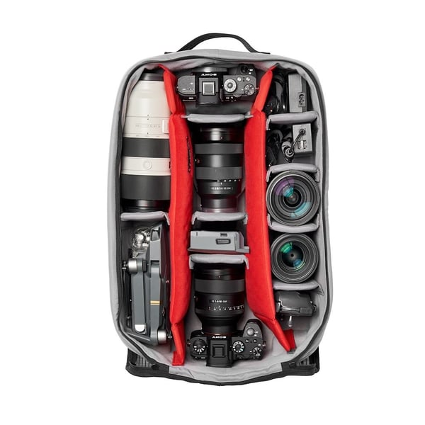 Miniatyrbild 18 av 24: Manfrotto Pro Light Reloader Spin-55 Kabinväska Svart, Röd