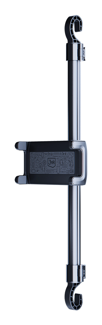Miniatyrbillede 5 af 11: 3MK Double Headrest Holder Aktiv holder Mobiltelefon/Smartphone, Tablet/UMPC Sort