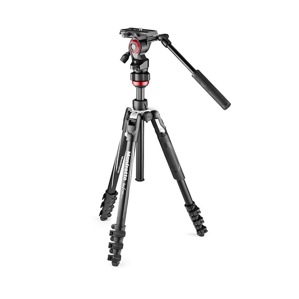 Manfrotto MVKBFRL-LIVE kolmijalka Digitaalinen ja elokuva-kamerat 3 jalkoja Musta, Hopea