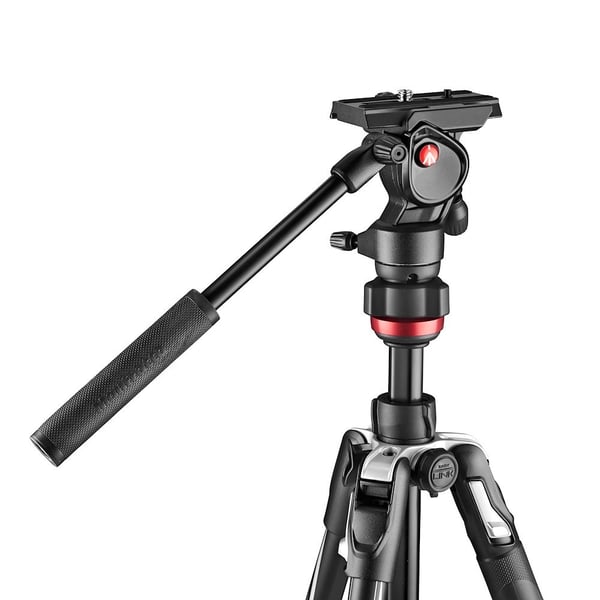 Manfrotto MVKBFRL-LIVE kolmijalka Digitaalinen ja elokuva-kamerat 3 jalkoja Musta, Hopea