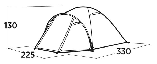 Pikkukuva 4 / 6: Easy Camp Setesdal 4 Vihreä Kupoli-/igluteltta