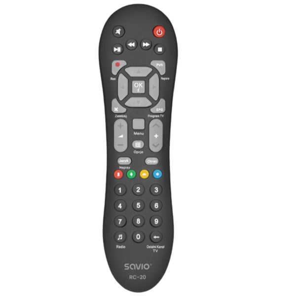 Miniatyrbillede 1 af 3: Savio RC-20 fjernbetjening IR trådløs DTV, TV Tryk på knapper
