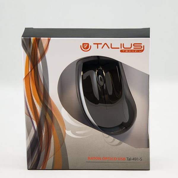 Pikkukuva 2 / 6: TALIUS Tal-491-S hiiri Office Oikeakätinen USB A-tyyppi Optinen 800 DPI