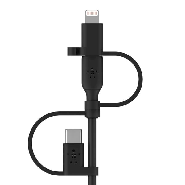 Belkin BOOST CHARGE USB-kaapeli 1 m USB A USB C/Micro-USB B/Lightning Musta