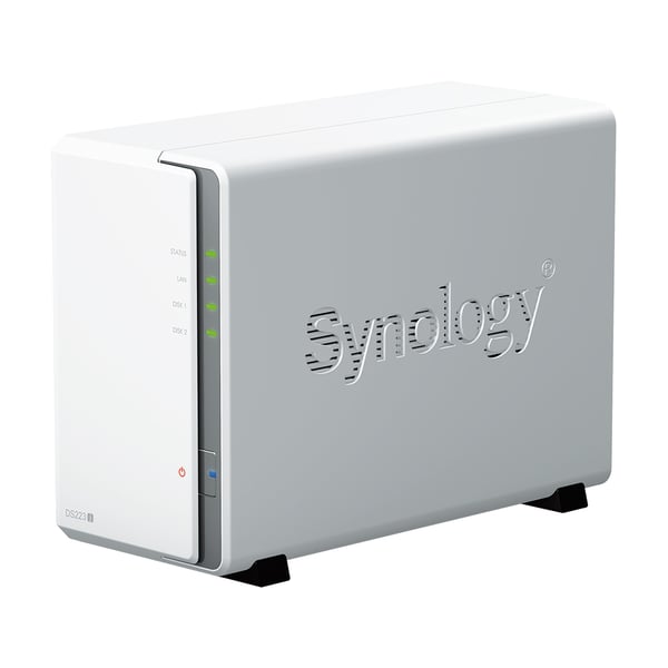 Pikkukuva 6 / 6: Synology DiskStation DS223J NAS- ja tallennuspalvelimet Työpöytä Realtek RTD1619B 1 GB DDR4 0 TB DiskStation Manager Valkoinen