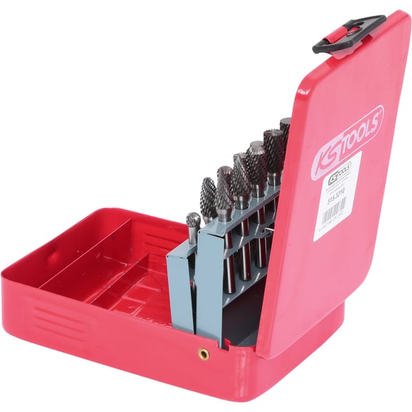Miniatyrbillede 4 af 5: KS Tools 515.3210 roterende grat Metal Støbejern, Plast 10 stk