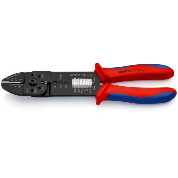 Knipex 97 32 240 crimptång Crimpverktyg Svart, Blå, Röd