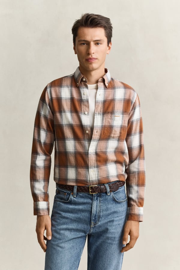 Gant 3263035-273 Skjorta Button down-krage Långärmad Bomull