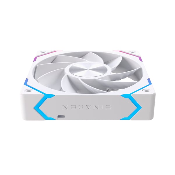 Miniatyrbillede 6 af 7: Einarex EXFN-12CI1-W Computerkølesystem Computerkabinet Ventilator 12 cm Hvid 1 stk