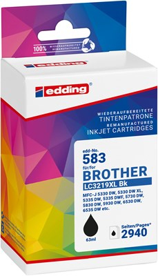Edding EDD-583 mustekasetti 1 kpl Yhteensopiva Musta