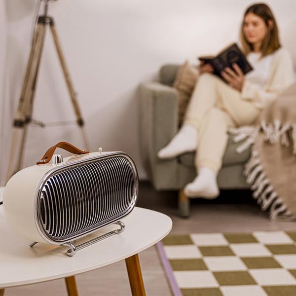 Cecotec ReadyWarm 1500 Ceramic Retro inomhus Beige 1500 W Elektrisk värmefläkt
