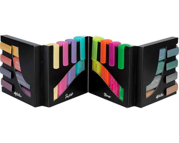 Faber-Castell 254603 speedmarker 16 stk Mejselspids Metallic, Flerfarvet, Pastel