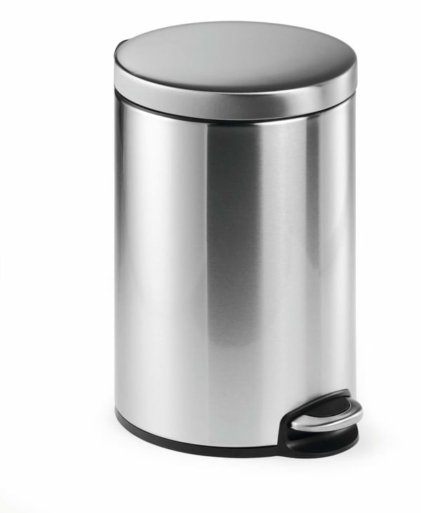 Durable 340123 skraldespand 12 L Rund Rustfrit stål