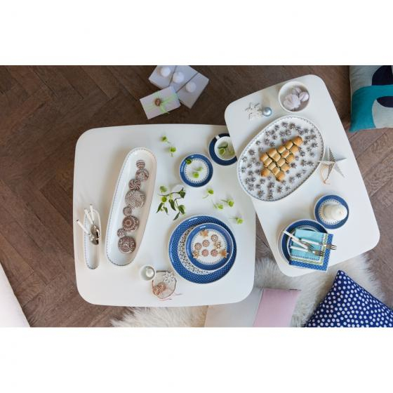 Pikkukuva 4 / 4: Villeroy & Boch Casale Blu Ruokalautanen Pyöreä Posliini Beige, Sininen 1 kpl