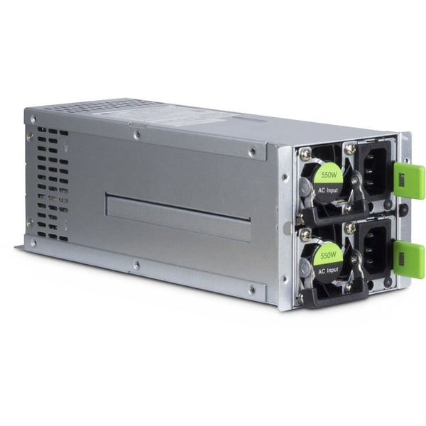 Miniatyrbild 1 av 3: Inter-Tech Aspower R2A-DV0550-N strömförsörjningsenheter 550 W 20+4 pin ATX Rostfritt stål