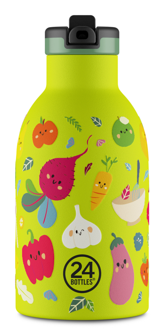 24Bottles Veggie Friends Dagligt forbrug 330 ml Polypropylen (PP), Silikone, Rustfrit stål Lysegrøn