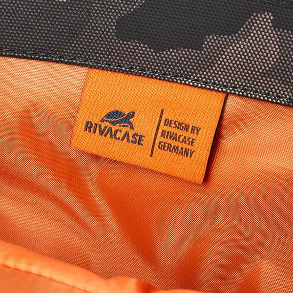 Miniatyrbillede 11 af 23: Rivacase Sherwood rygsæk Rulletoprygsæk Camouflage, Grå Neopren, Polyester, Polyurethan (PU), Genanvendt polyethylenterephthalat (rPET)