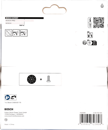 Miniatyrbild 3 av 3: Bosch 2 608 001 114 Sliptillbehör 1 styck Slipskiva