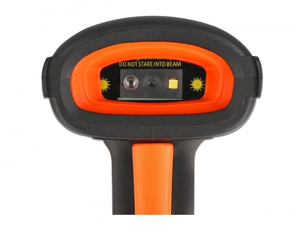 DeLOCK 90556 streckkodsläsare Handhållen steckkodsläsare 1D/2D CMOS Svart, Orange