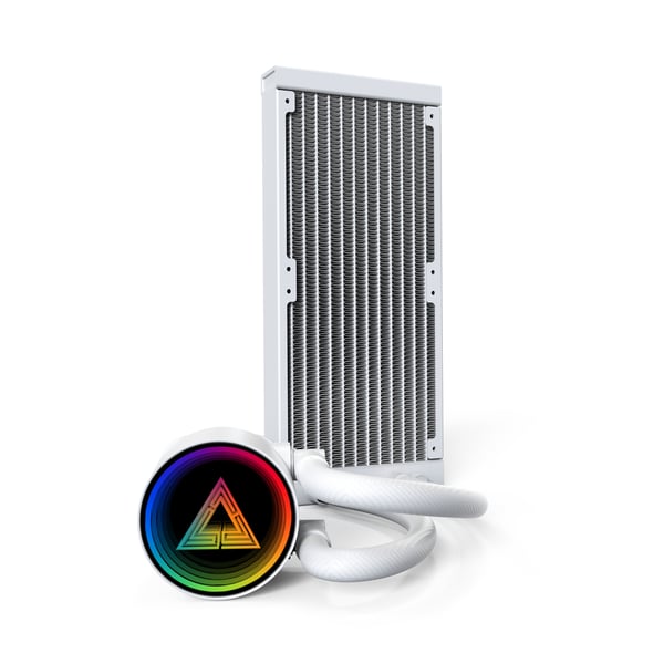 Montech LightFlow ARGB 240 Processor Allt-i-ett vätskekylare 12 cm Vit 1 styck