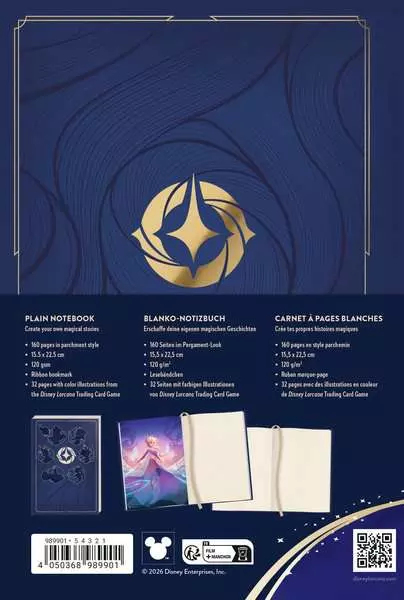 Pikkukuva 8 / 8: Ravensburger Carnet de notes Disney Lorcana muistikirja 160 arkkia Monivärinen