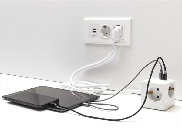 DeLOCK 11497 pistorasia CEE 7/3 + USB Valkoinen