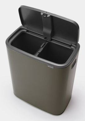 Miniatyrbillede 4 af 4: Brabantia Bo Touch Bin Rektangulær Stål Platin