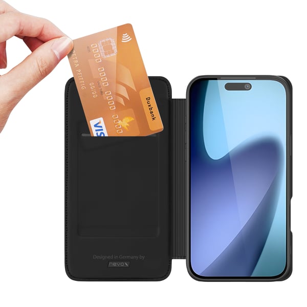 Miniatyrbillede 4 af 4: nevox 2514 mobiltelefon etui 16 cm (6.3") Folie Sort