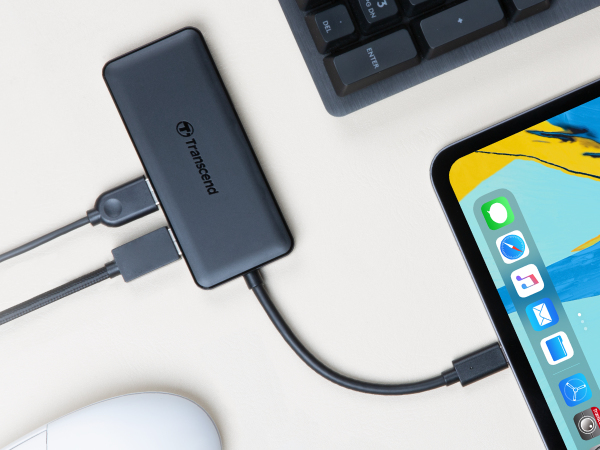 Miniatyrbild 2 av 3: Transcend HUB5C USB 3.2 Gen 2 (3.1 Gen 2) Type-C Svart