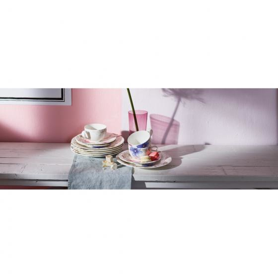 Miniatyrbild 3 av 3: Villeroy & Boch Mariefleur Gris Basic Frukosttallrik Rund Porslin Multifärg 1 styck