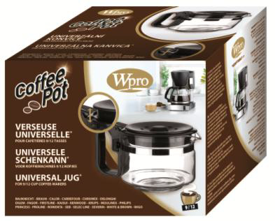 Miniatyrbild 2 av 2: Wpro UCF200 Manuell kaffebryggare Svart, Transparent