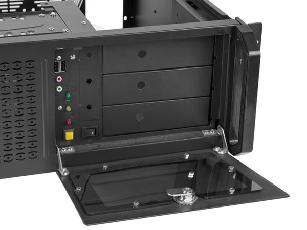 Pikkukuva 5 / 7: Lanberg SC01-4504-08B modulaarinen palvelinalusta Teline ( 4U ) 0 GB