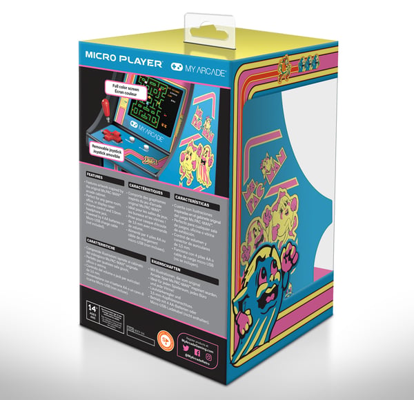Miniatyrbillede 3 af 8: My Arcade Ms. PAC-MAN Micro Player