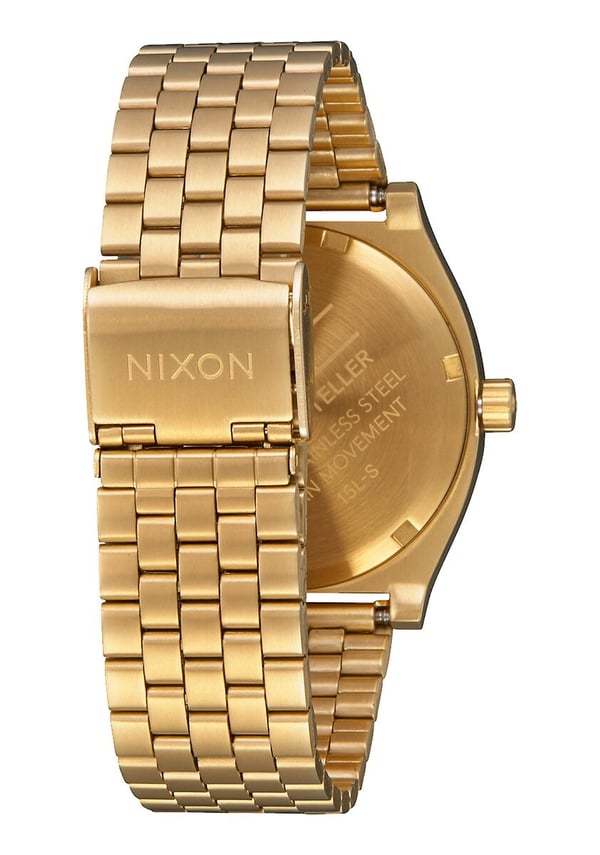 Miniatyrbillede 4 af 7: Nixon Montre Time Teller Armbåndsur Unisex Kvarts Guld