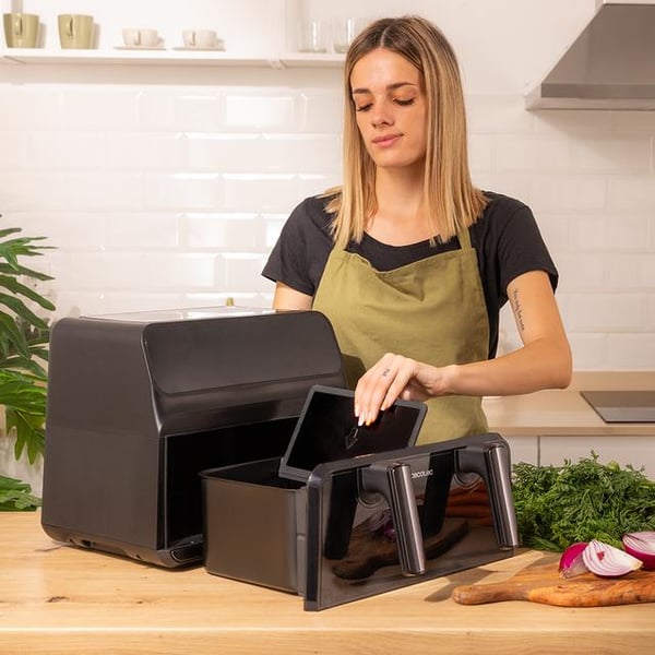 Cecotec 04986 fritös Single 9 l Fristående 2850 W Varmluftsfritös Svart