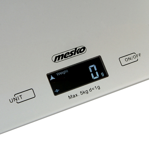 Mesko Home MS 3145 Grå Bordplade Rektandel Elektronisk køkkenvægt