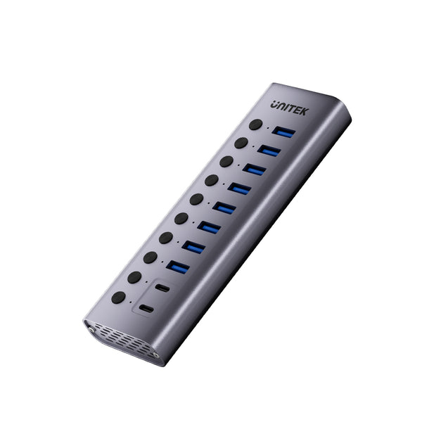 Miniatyrbillede 1 af 2: UNITEK H1315B01-EU interface hub USB 3.2 Gen 2 (3.1 Gen 2) Type-A 5000 Mbit/s Grå