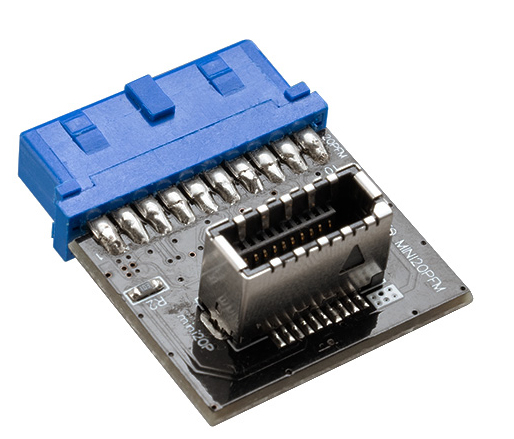 Pikkukuva 3 / 4: Akasa USB 3.1 20-nastainen sovitin