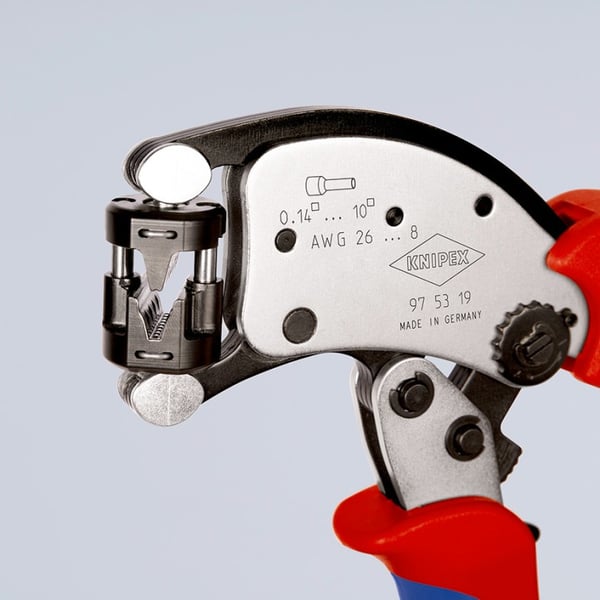 Knipex 97 53 19 kabelklipper Krympeværktøj Sort, Blå, Rød