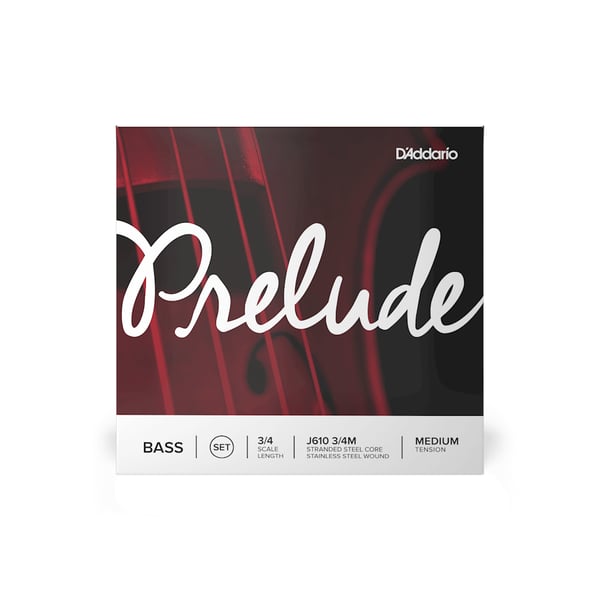 D'Addario J610 3/4M musikinstrumentsträng Bas 4 styck Stål Fiol