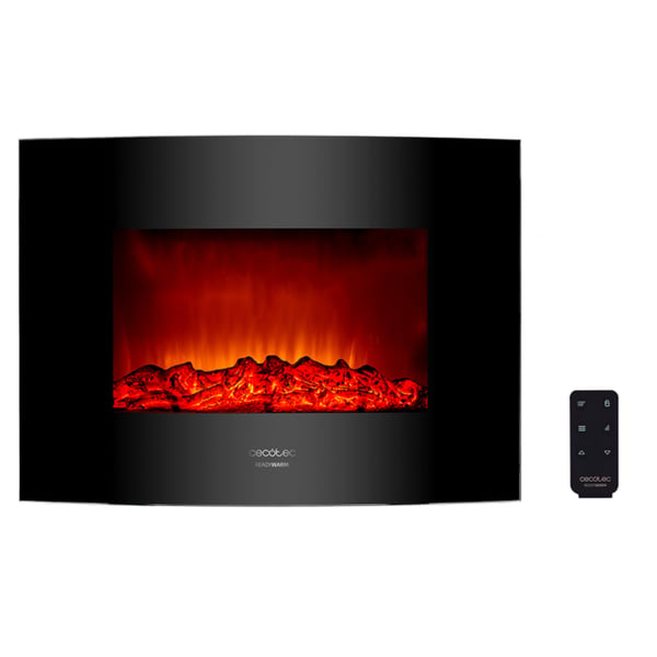 Cecotec Ready Warm 2200 Curved Flames Indendørs Indbygget pejs Elektrisk Sort