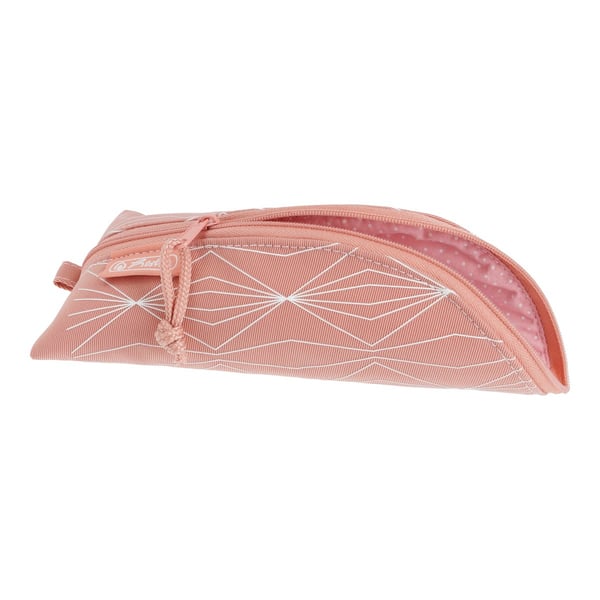 Miniatyrbild 2 av 3: Herlitz 50038602 pennfodral Mjukt pennfack Bomull, PU skinn Rosa, Vit