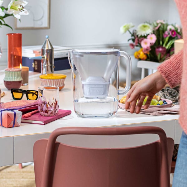Brita Style Essential Kande vandfilter 2,4 L Transparent, Hvid