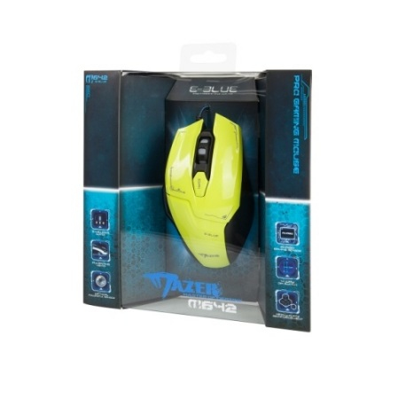 Miniatyrbillede 3 af 3: E-blue Mazer M642 mus Spil Højre hånd USB Type-A Optisk 2500 dpi