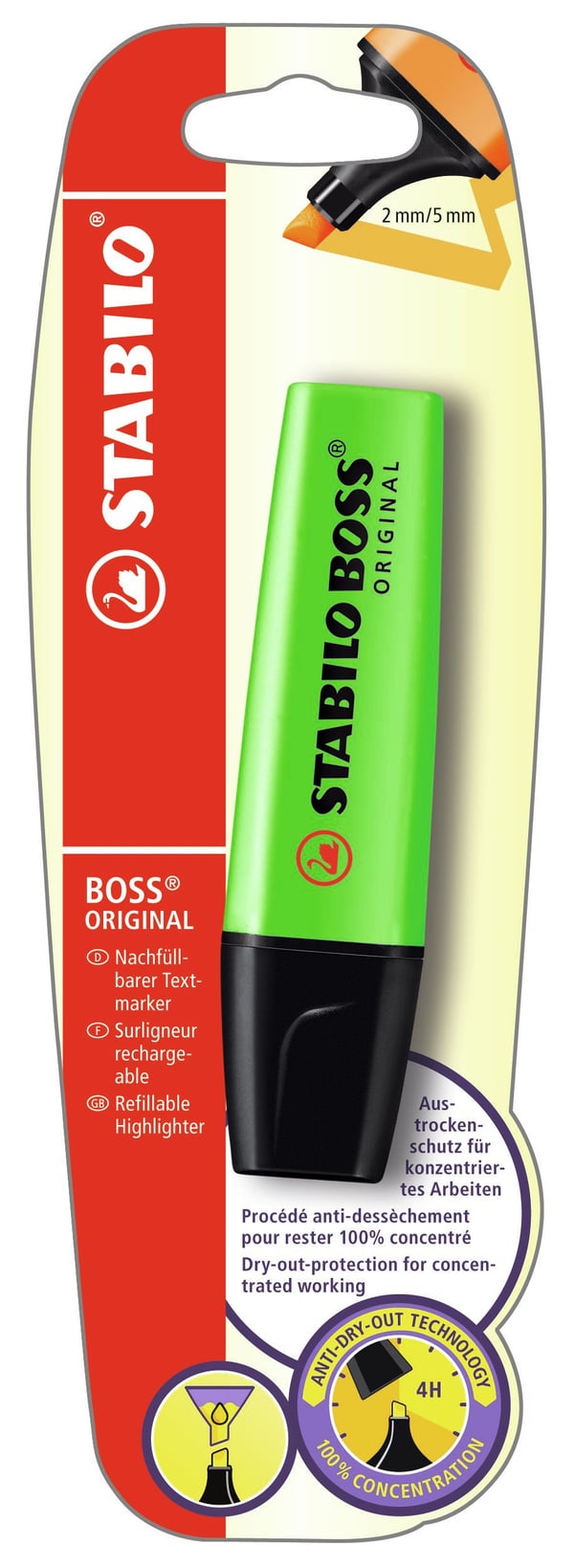 STABILO Boss Original märkpennor 1 styck Mejselspets Grön STABILO Boss Original märkpennor 1 styck Mejselspets Grön