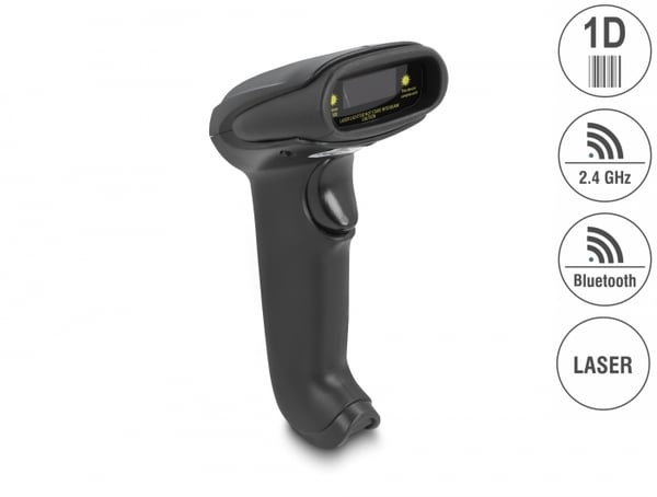 DeLOCK 90564 stregkodelæser Håndholdt stregkodelæser 1D Laser Sort