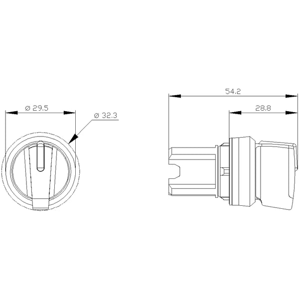 Miniatyrbillede 2 af 6: Siemens 3SU1052-2BM60-0AA0 elektrisk aktuator Sort, Metallic