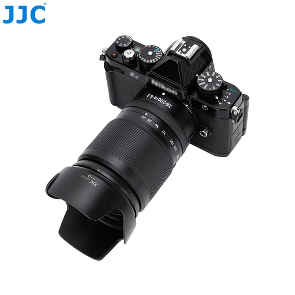 JJC motljusskydd tulpan typ Hb-93 Hb93 objektiv Nikon Nikkor Z 24-200mm F/4-6.3 Vr/Lh-93