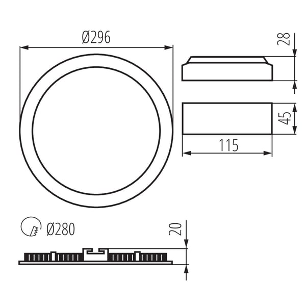 Pikkukuva 3 / 8: Kanlux S.A. 28936 kattovalaistus LED